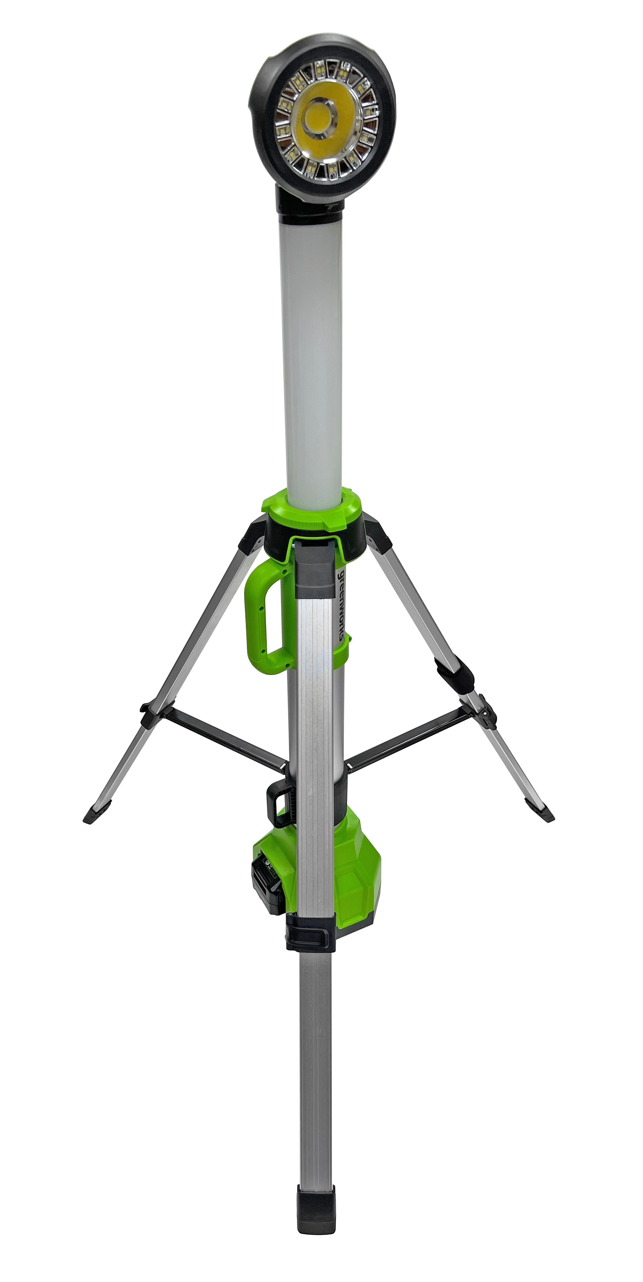Мачта светодиодная осветительная 2-в-1 (2200 лм) аккумуляторная Greenworks 24V 3401107, без АКБ и ЗУ