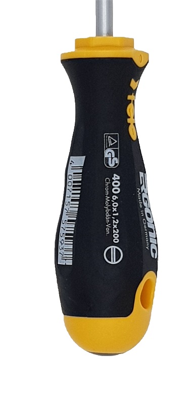Отвёртка серия 400 Ergonic, SL6,0х1,2х200 FELO 400 067 10