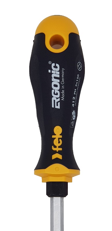 Отвёртка серия 412 Ergonic, PH3х150 с шестигранником FELO 412 305 40