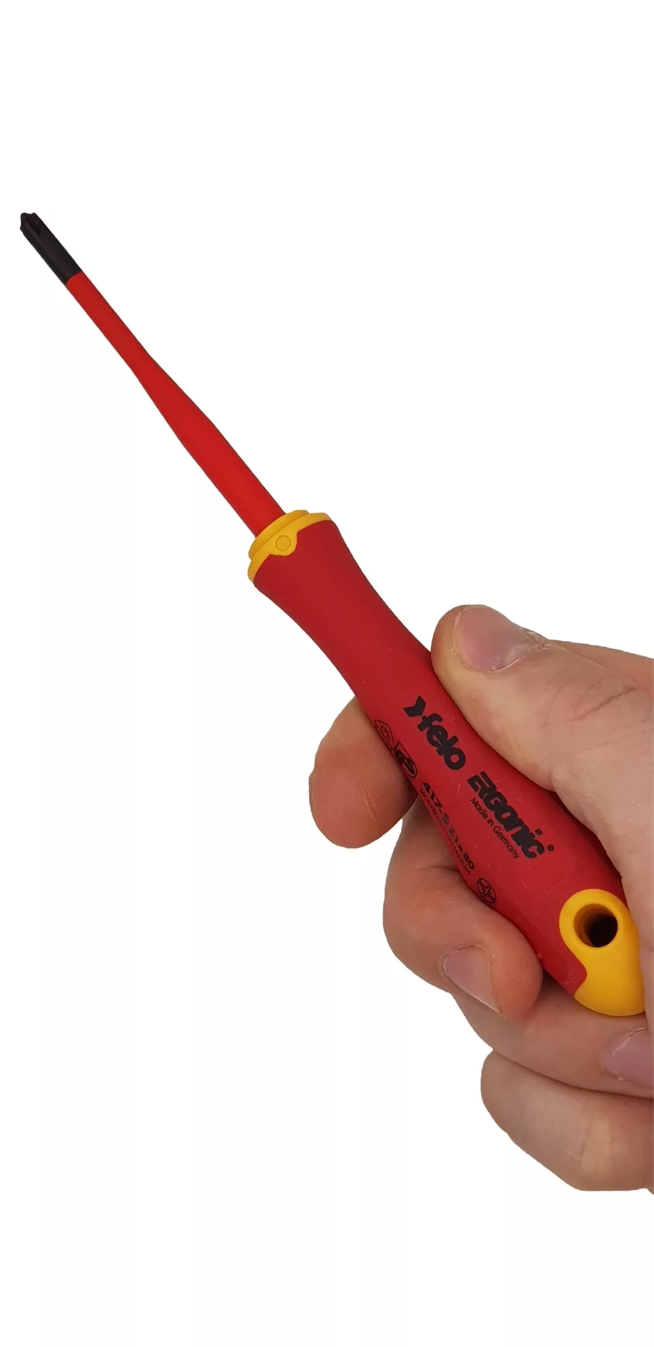 Отвёртка SLIM ERGONIC диэлектр., серия 417, +/- Z 1x80 FELO 417 192 90