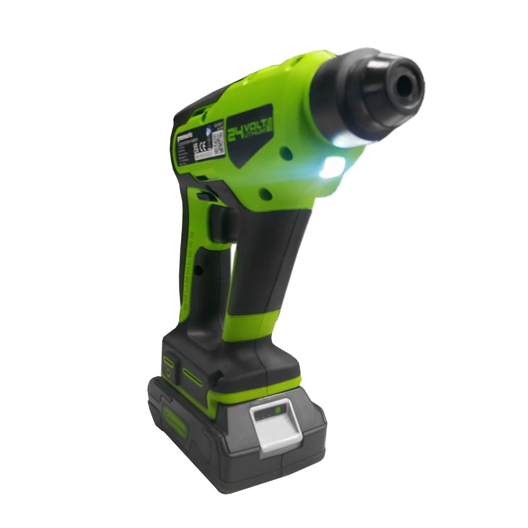 Перфоратор аккумуляторный Greenworks 24V 1,2 Дж GD24SDS1 3803107, бесщеточный, без АКБ и ЗУ