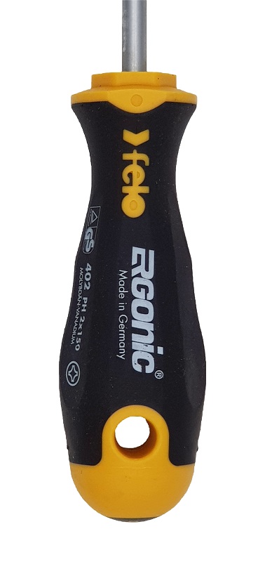 Отвёртка серия 402 Ergonic, PH2х150х6,0 FELO 402 205 10