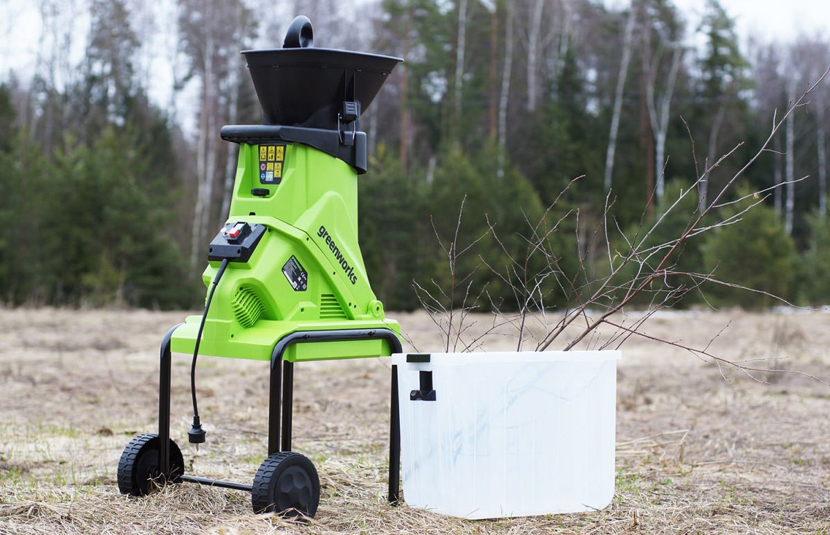 Измельчитель с ящиком электрический Greenworks 230V GACSB 2500W 2206707