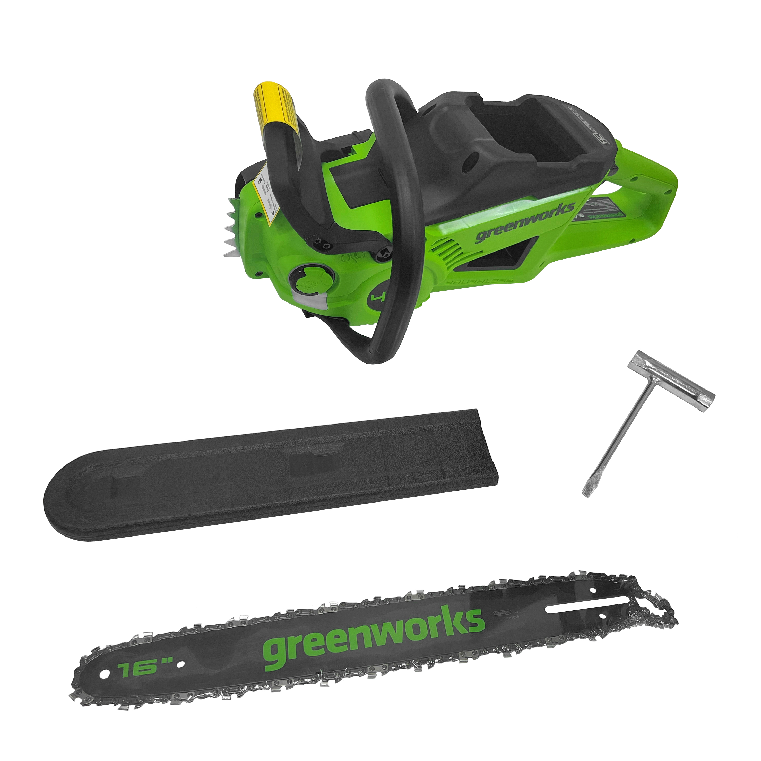 Пила аккумуляторная цепная Greenworks 40 см 40V GD40CS20X 2008807, 2 кВт, бесщёточная, без АКБ и ЗУ