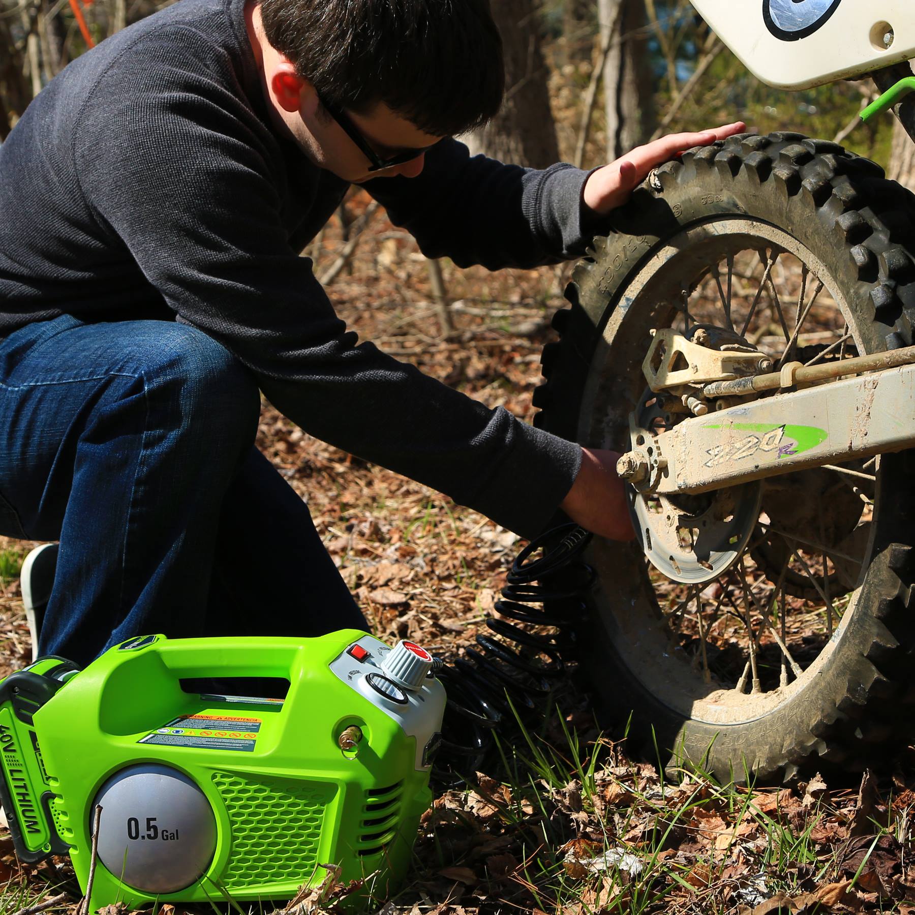 Компрессор аккумуляторный Greenworks 40V G40AC