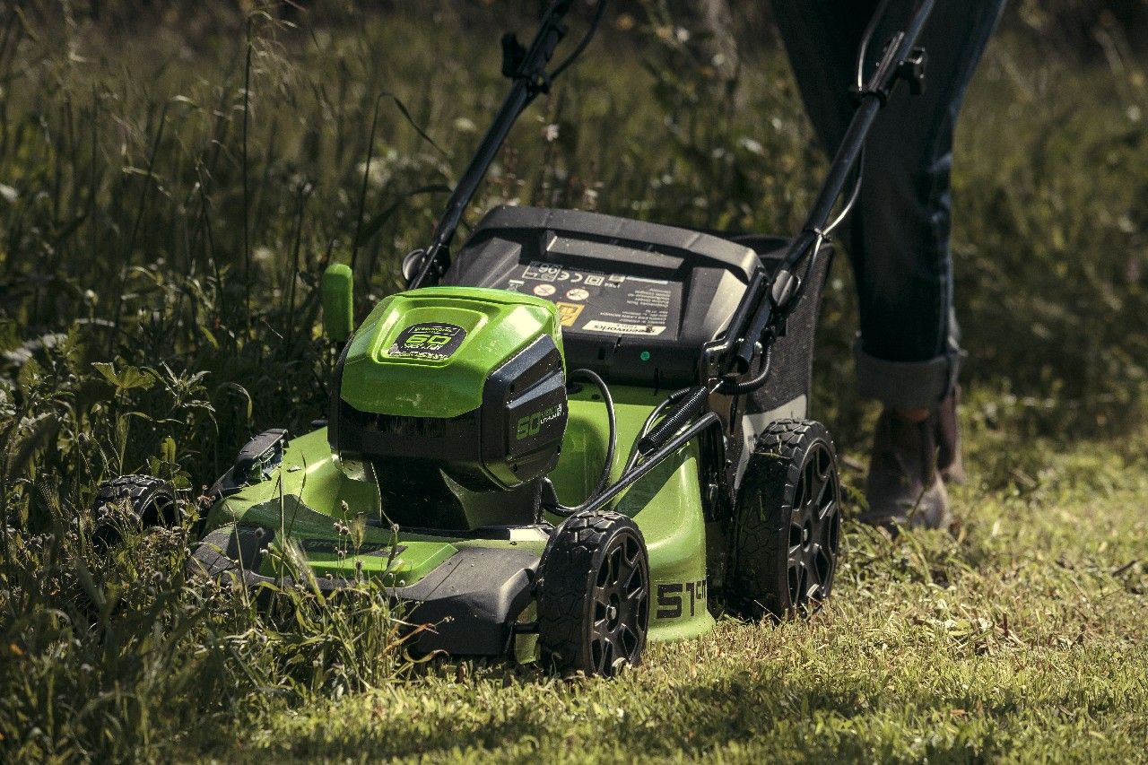 Газонокосилка самоходная аккумуляторная Greenworks 51 см 60V GD60LM51SP, бесщёточная, без АКБ и ЗУ