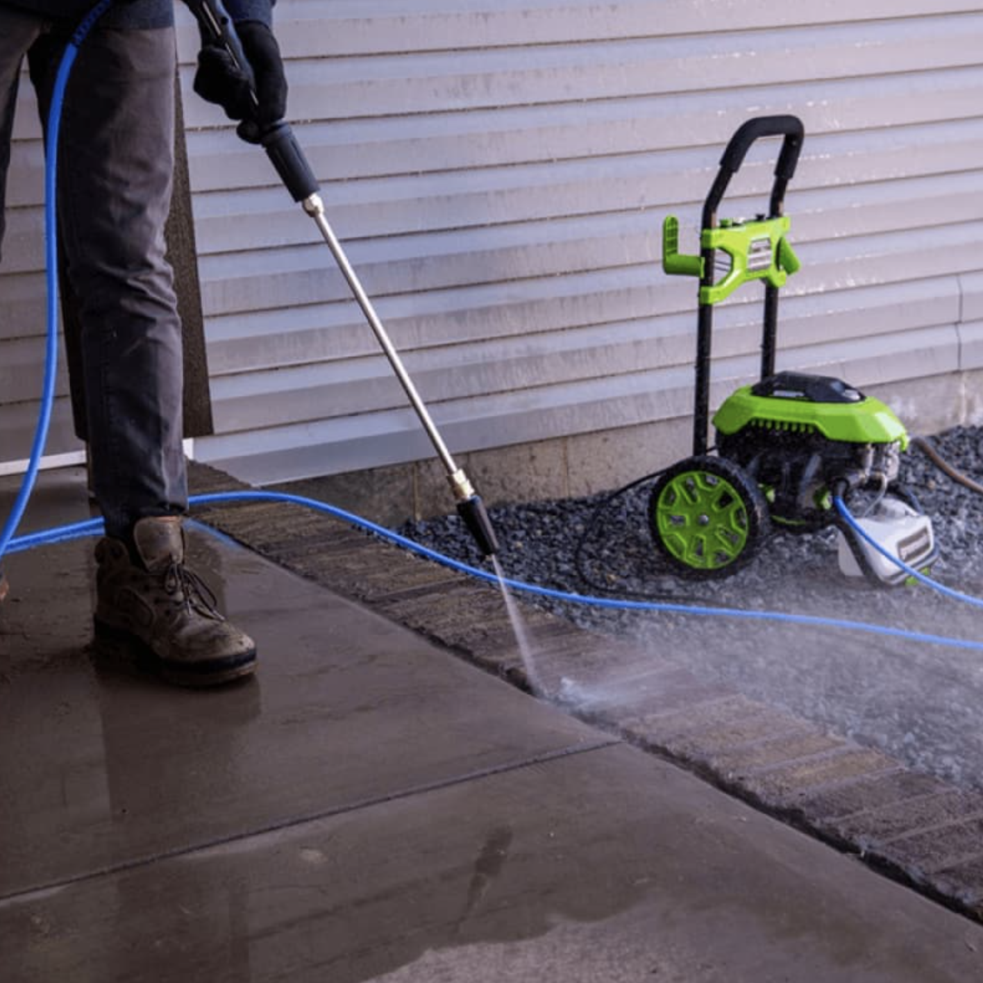 Мойка высокого давления 140 бар 1800 Вт электрическая Greenworks GHP2000 5105507