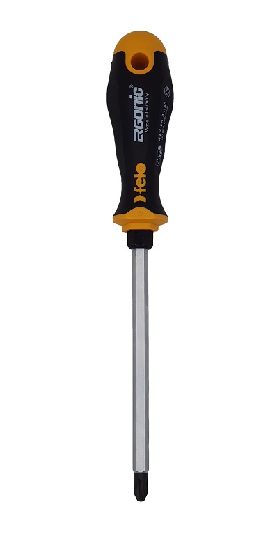 Отвёртка серия 412 Ergonic, PH3х150 с шестигранником FELO 412 305 40
