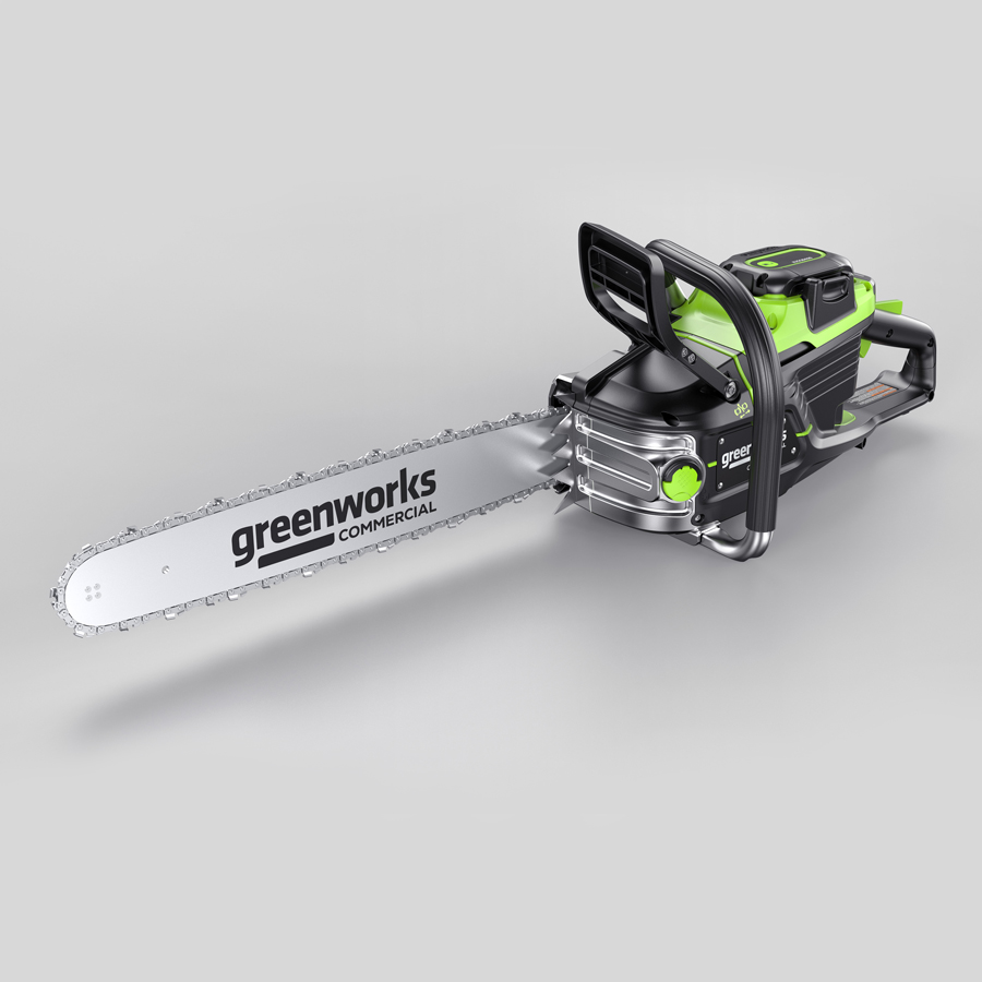 Пила цепная 46 см (3,6 кВт) аккумуляторная Greenworks 82V OCS600 2009607, бесщёточная, без АКБ и ЗУ