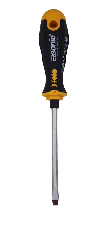 Отвёртка серия 410 Ergonic, SL6,5 с шестигранником FELO 410 654 40
