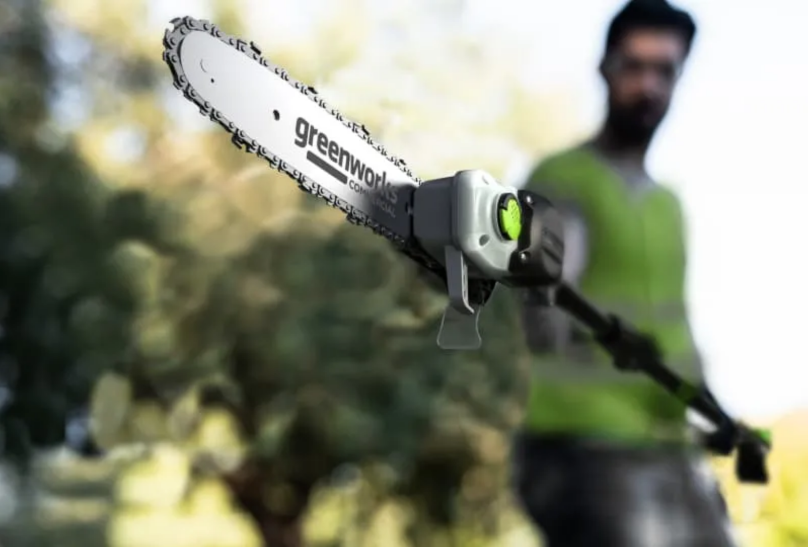 Высоторез – cучкорез аккумуляторный 25 см Greenworks 82V PS102T 1402407, бесщёточный, без АКБ и ЗУ
