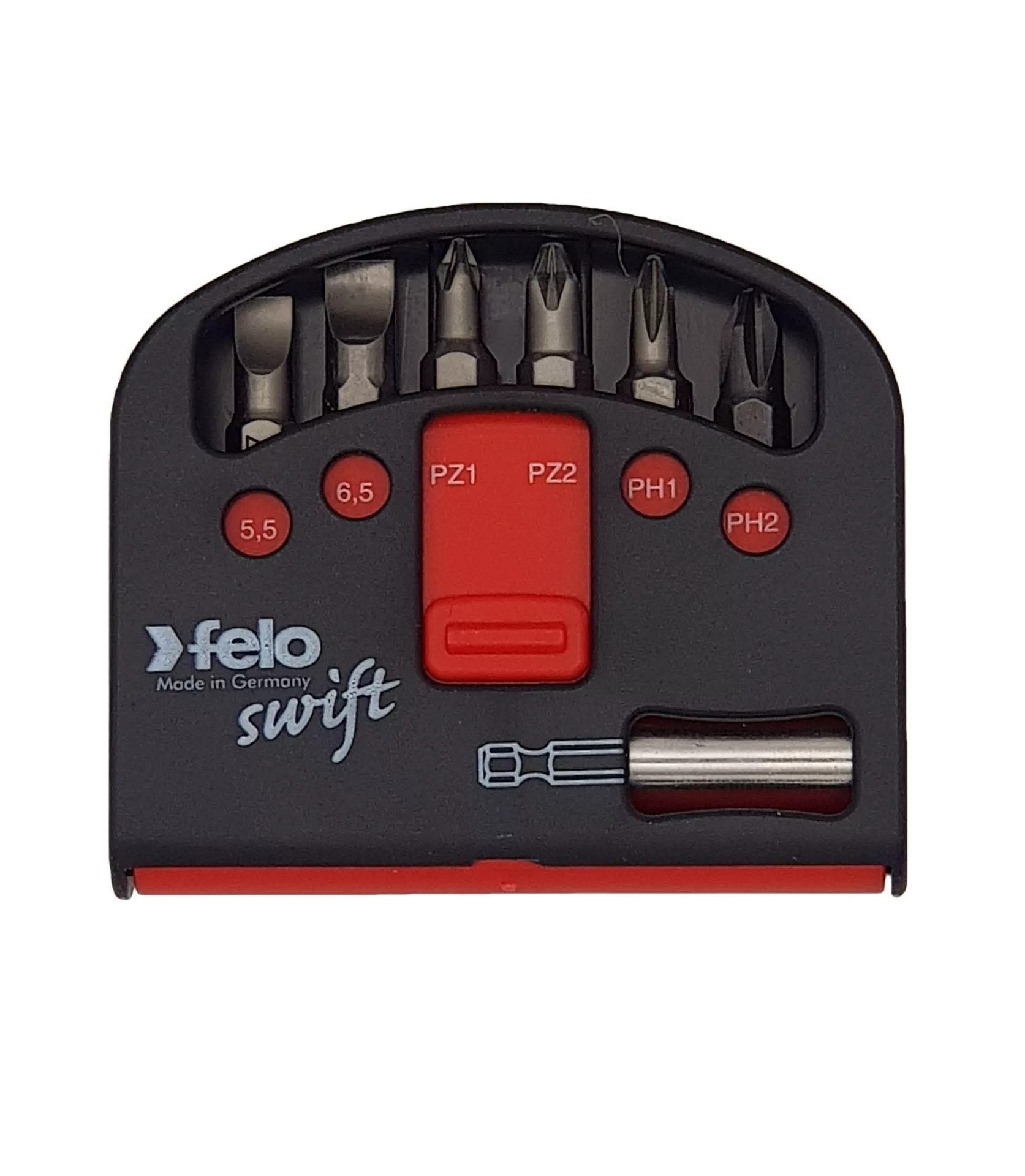 Набор бит "FELO Swift" С6,3х25 6 шт.+магнит.держ., серия 020 FELO 020 601 16