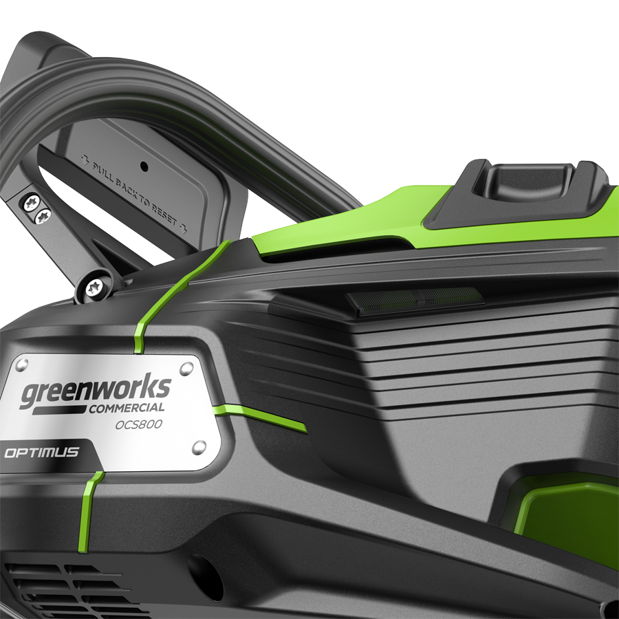 Пила цепная 51 см (5 кВт) аккумуляторная Greenworks 82V OCS800 2009707, бесщёточная, без АКБ и ЗУ