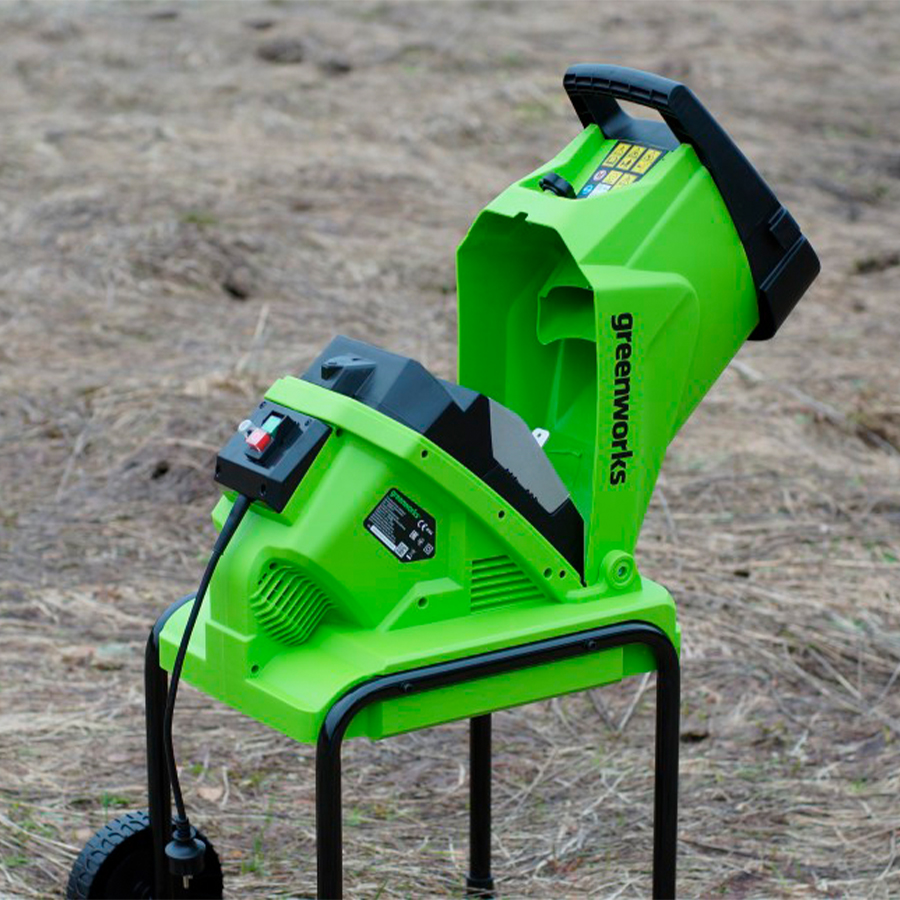 Измельчитель с ящиком электрический Greenworks 230V GACSB 2500W 2206707