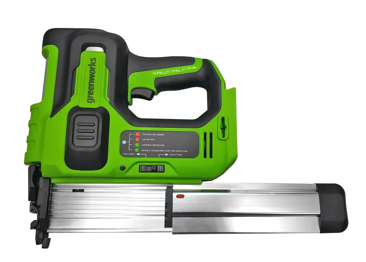 Гвоздезабивной пистолет (нейлер) аккумуляторный Greenworks 24V GD24BN 3400707, бесщёточный, без АКБ и ЗУ