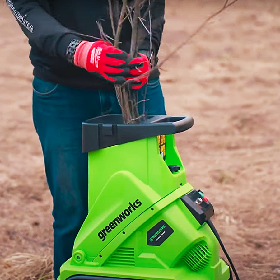 Измельчитель с ящиком электрический Greenworks 230V GACSB 2500W 2206707