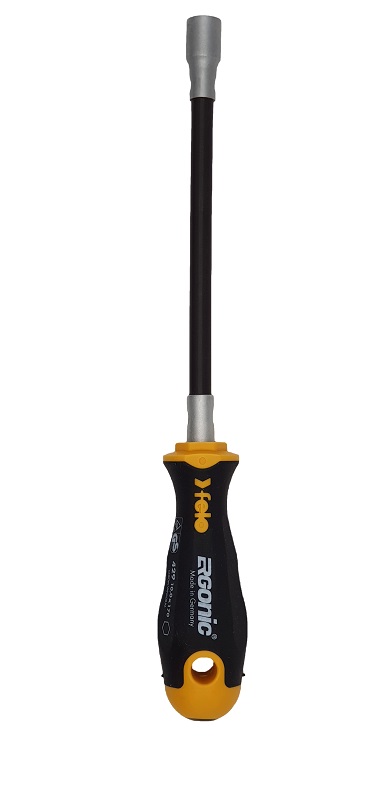 Отвёртка серия 429 Ergonic M-TEC с гибким стержнем под гайку 10х170 FELO 429 100 40
