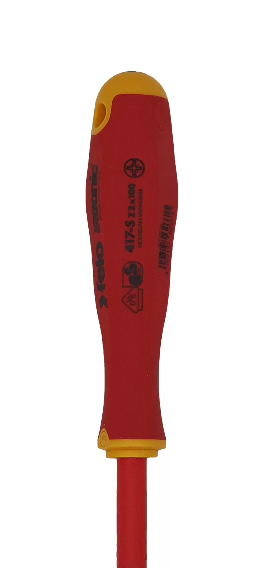 Отвёртка SLIM ERGONIC диэлектр., серия 417, +/- Z 2x100 FELO 417 293 90