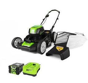 Газонокосилка аккумуляторная Greenworks 46 см 80V, бeсщёточная, без АКБ и ЗУ