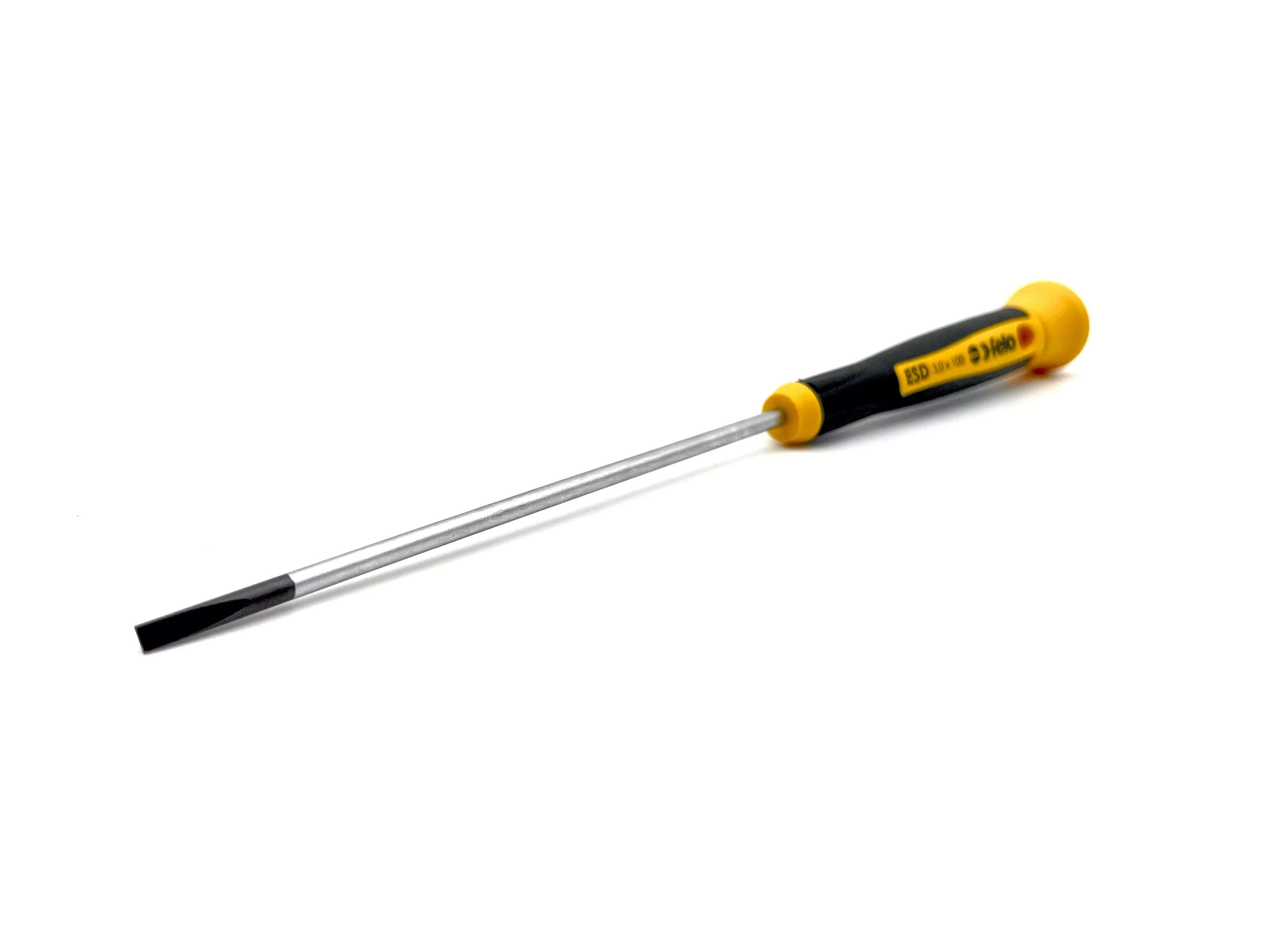 Felo Отвертка  для точных работ ESD Safe с защитой от статического напряжения плоская шлицевая 3,0х0,5х100 25003560