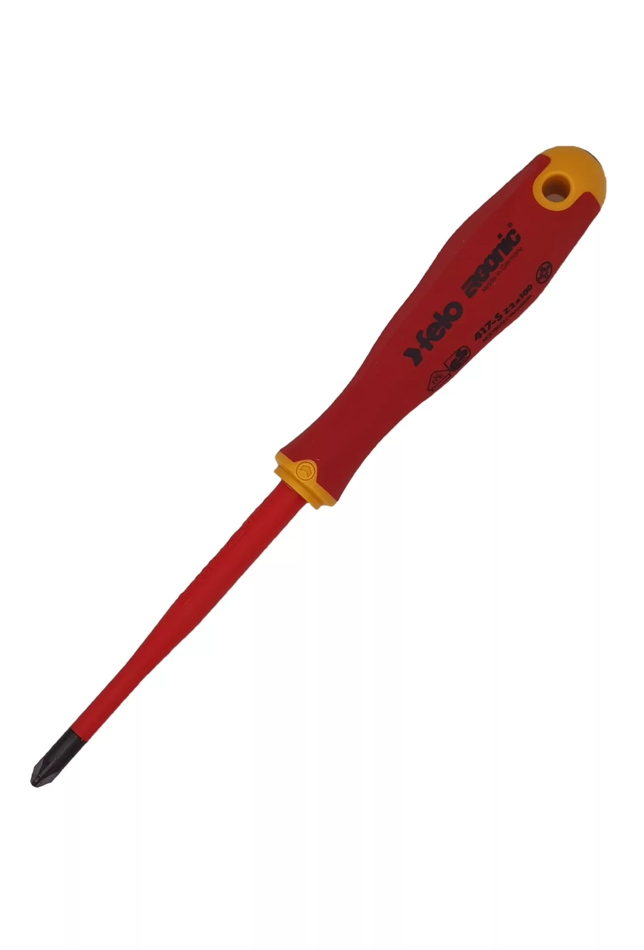 Отвёртка SLIM ERGONIC диэлектр., серия 417, +/- Z 2x100 FELO 417 293 90