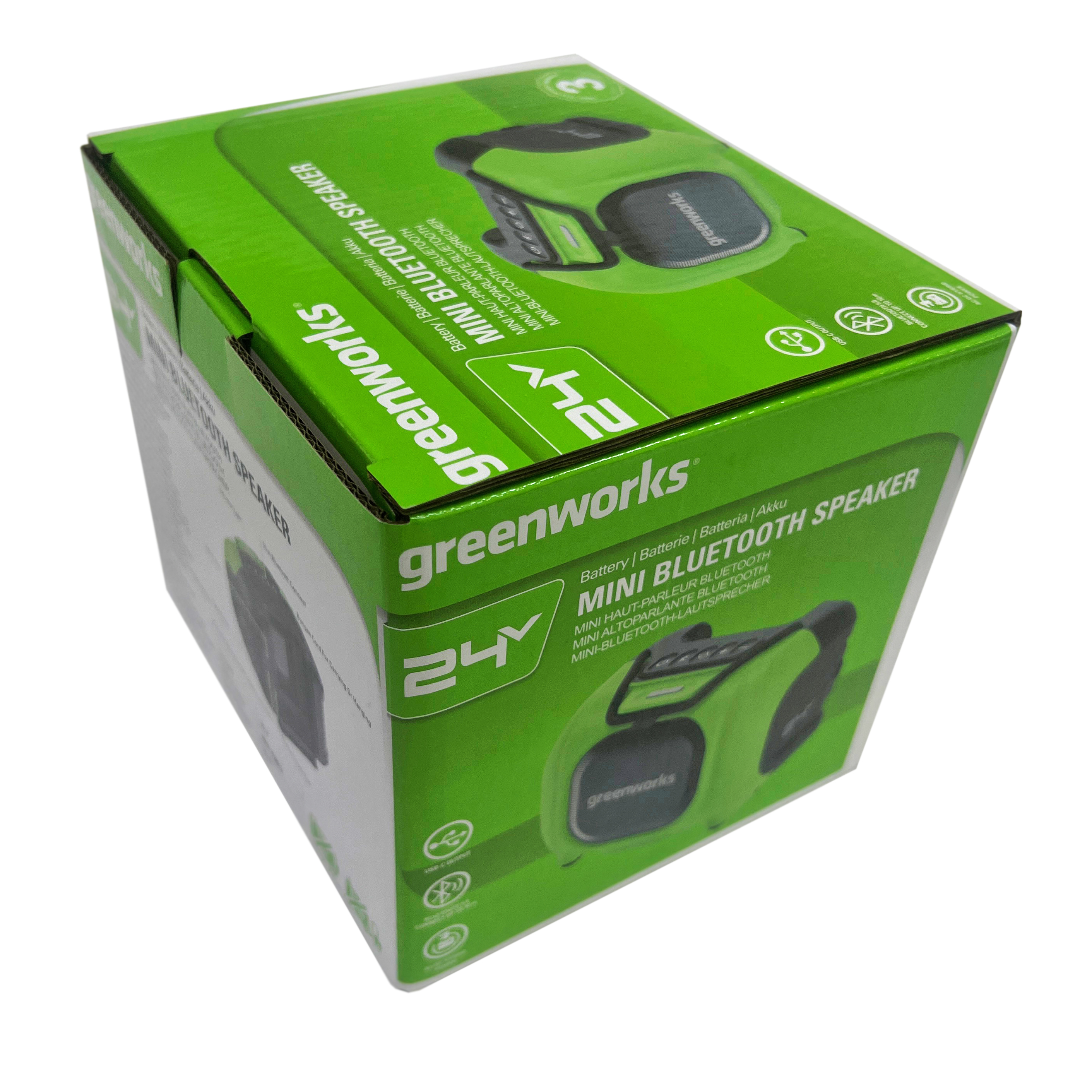 Беспроводная акустическая система аккумуляторная Greenworks 24V/220V GPT-MNBS 3503107, без АКБ и ЗУ