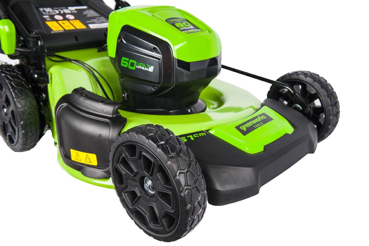 Газонокосилка самоходная аккумуляторная Greenworks 51 см 60V GD60LM51SP, бесщёточная, без АКБ и ЗУ