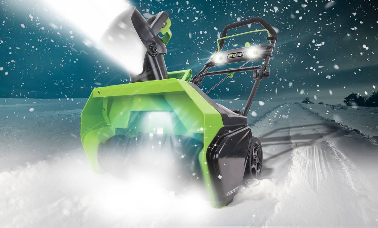 Снегоуборщик аккумуляторный Greenworks 51 см 80V GD80SB, бесщёточный, без АКБ и ЗУ