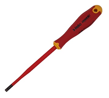 Отвёртка SLIM ERGONIC диэлектр., серия 413, SL 5,5х1,0х125 FELO 413 955 90