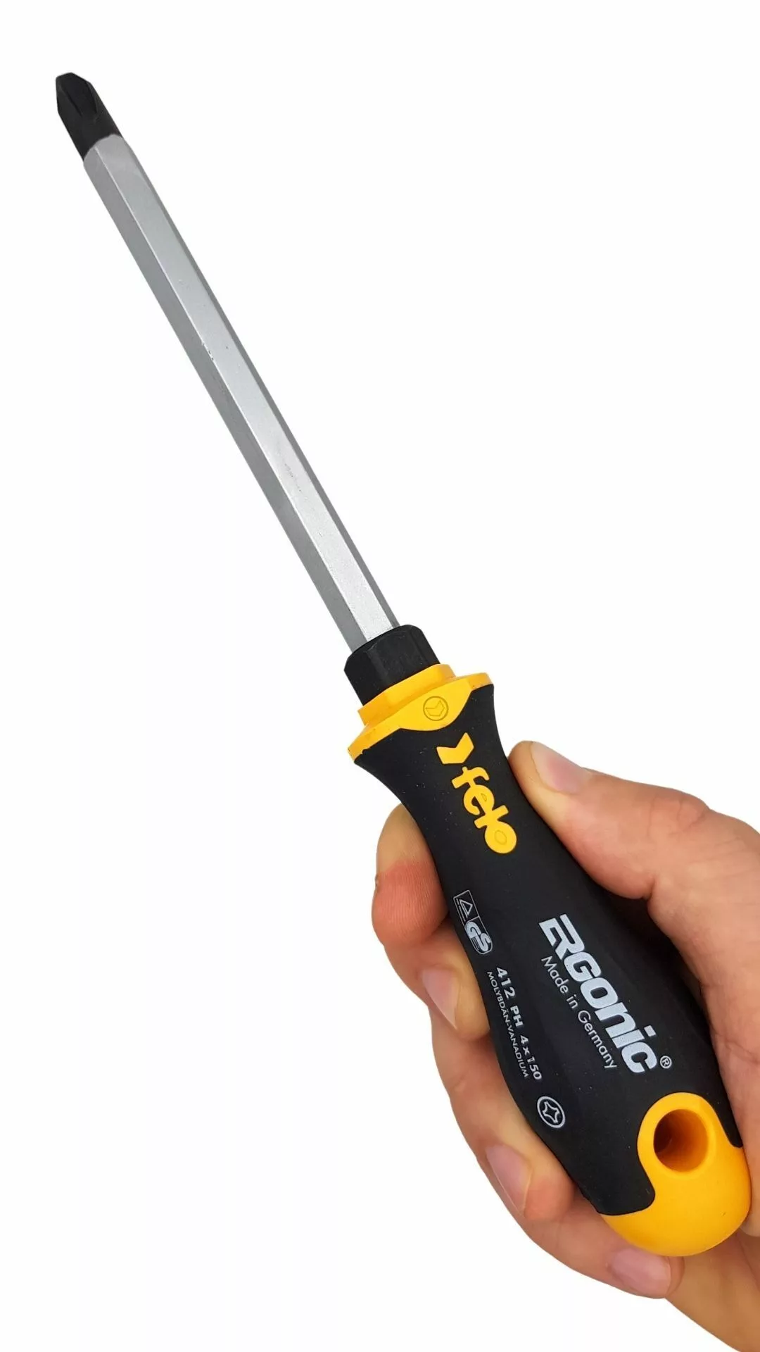 Отвертка крестовая с шестигранным лезвием Ergonic PH 4X150 FELO 41240540
