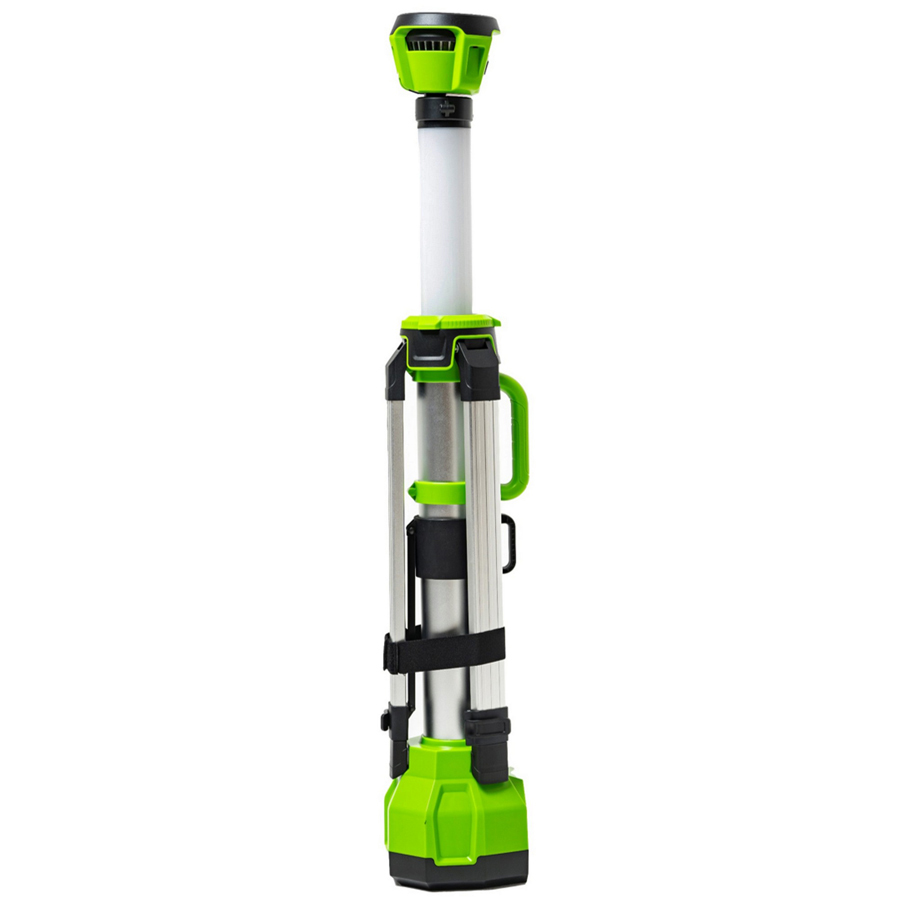 Мачта светодиодная осветительная 2-в-1 (2200 лм) аккумуляторная Greenworks 24V 3401107, без АКБ и ЗУ
