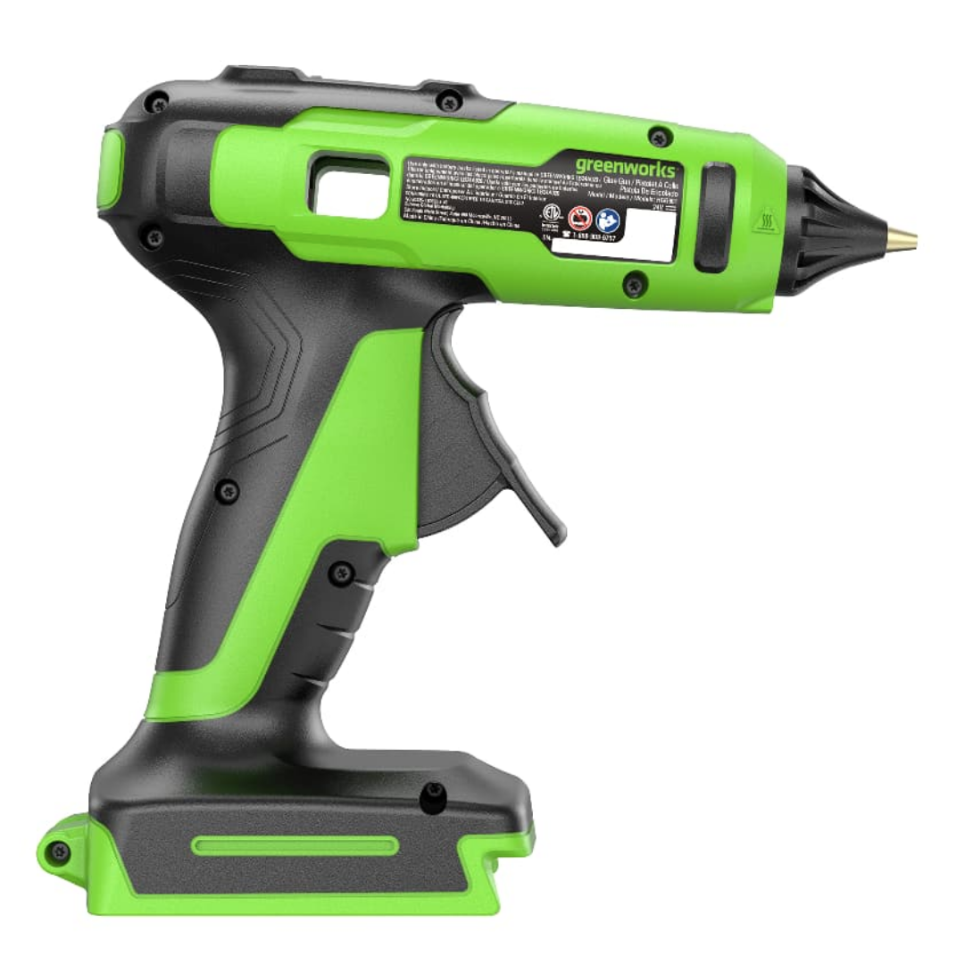 Клеевой пистолет аккумуляторный Greenworks G24GLG 24V 3502207, без АКБ и ЗУ