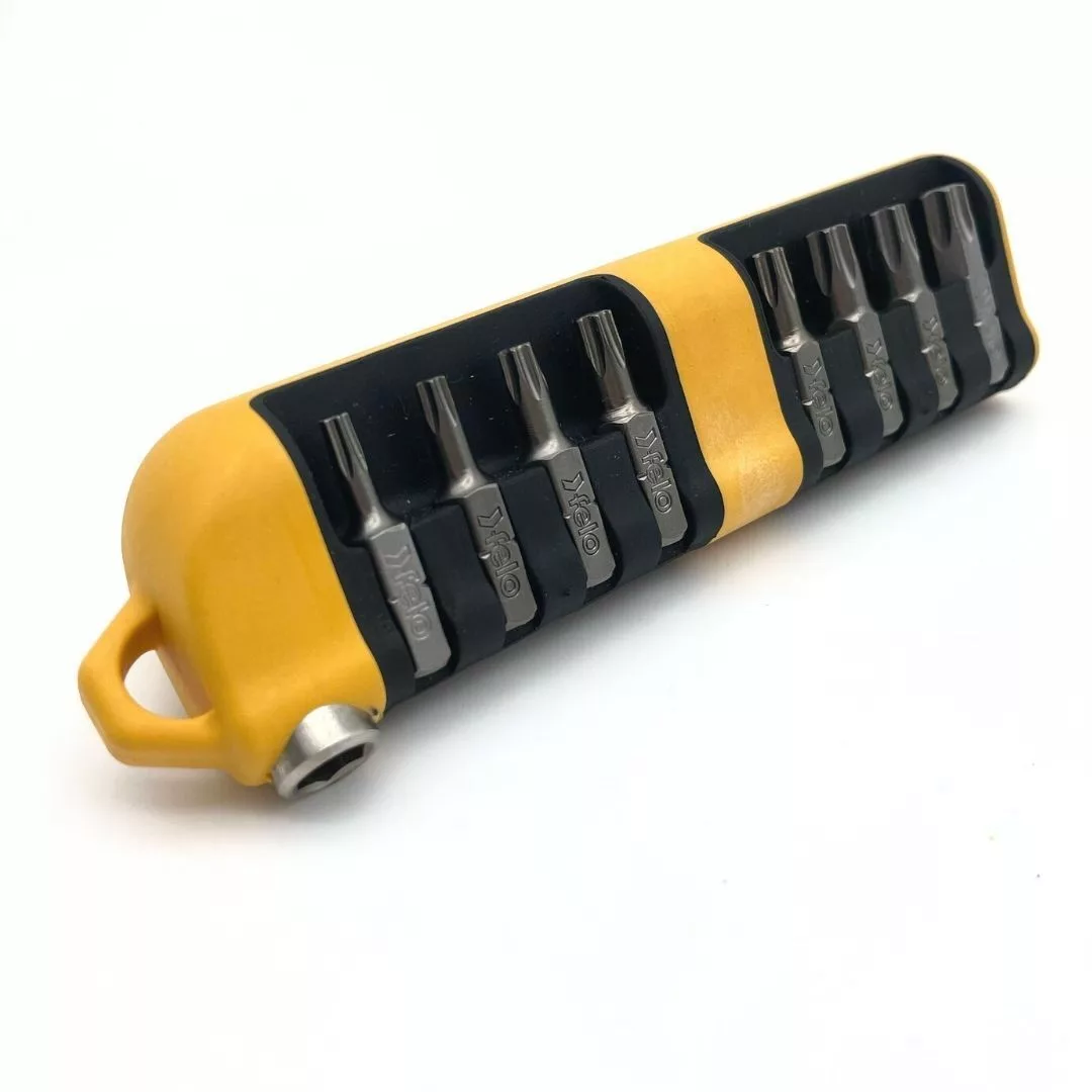 Набор бит Torx "Bit-Tool IMPACT" С6,3х25 9 шт.+магнит.держ., серия 020 FELO 020 802 46