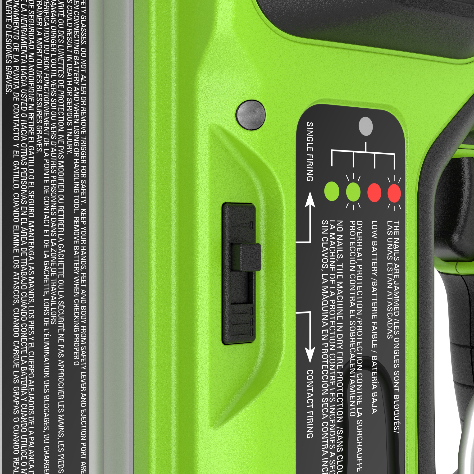 Гвоздезабивной пистолет (нейлер) аккумуляторный Greenworks 24V GD24BN 3400707, бесщёточный, без АКБ и ЗУ