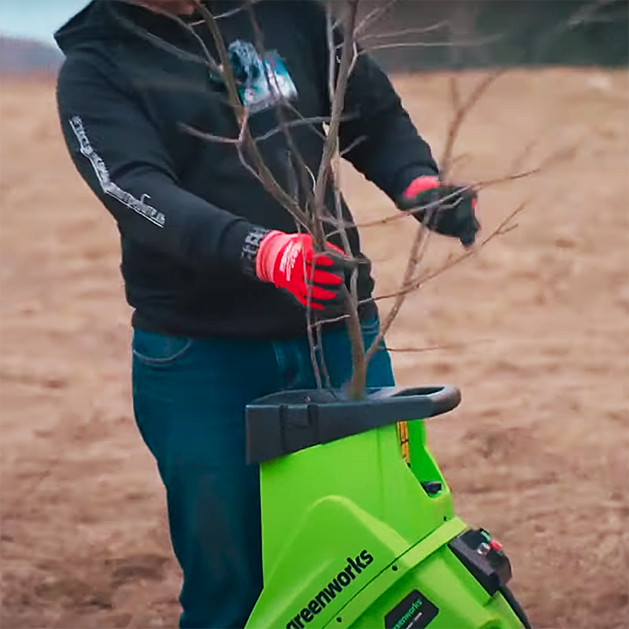 Измельчитель с ящиком электрический Greenworks 230V GACSB 2500W 2206707