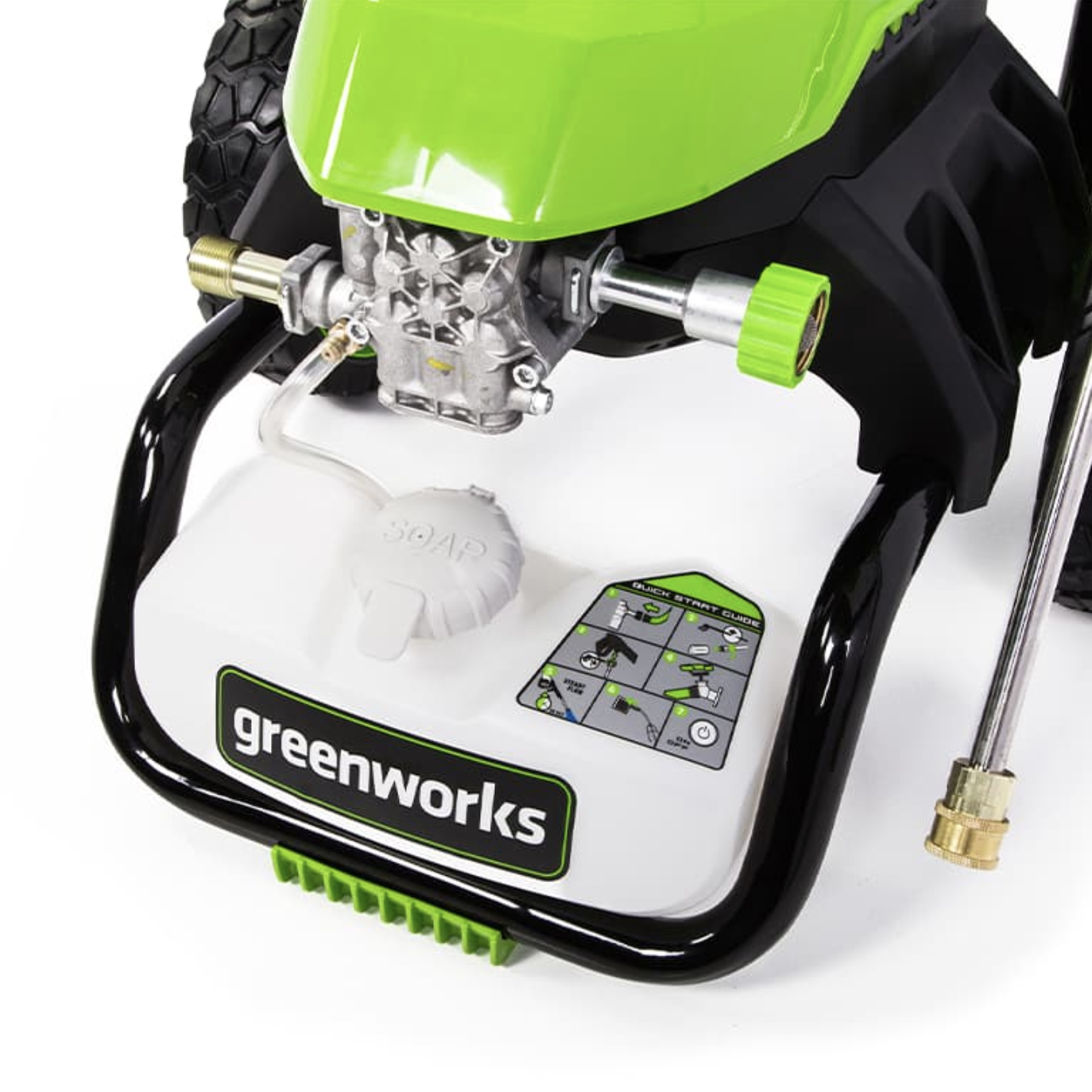 Мойка высокого давления 140 бар 1800 Вт электрическая Greenworks GHP2000 5105507