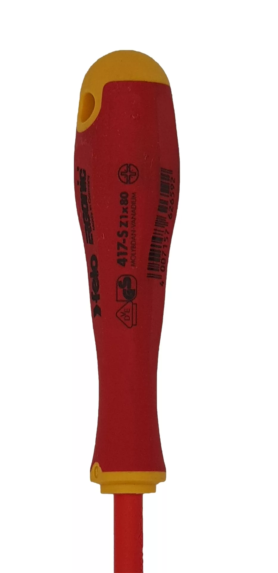 Отвёртка SLIM ERGONIC диэлектр., серия 417, +/- Z 1x80 FELO 417 192 90