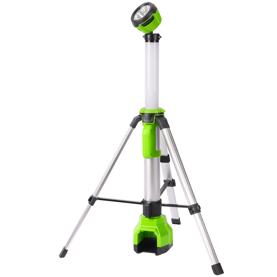 Мачта светодиодная осветительная 2-в-1 (2200 лм) аккумуляторная Greenworks 24V 3401107, без АКБ и ЗУ