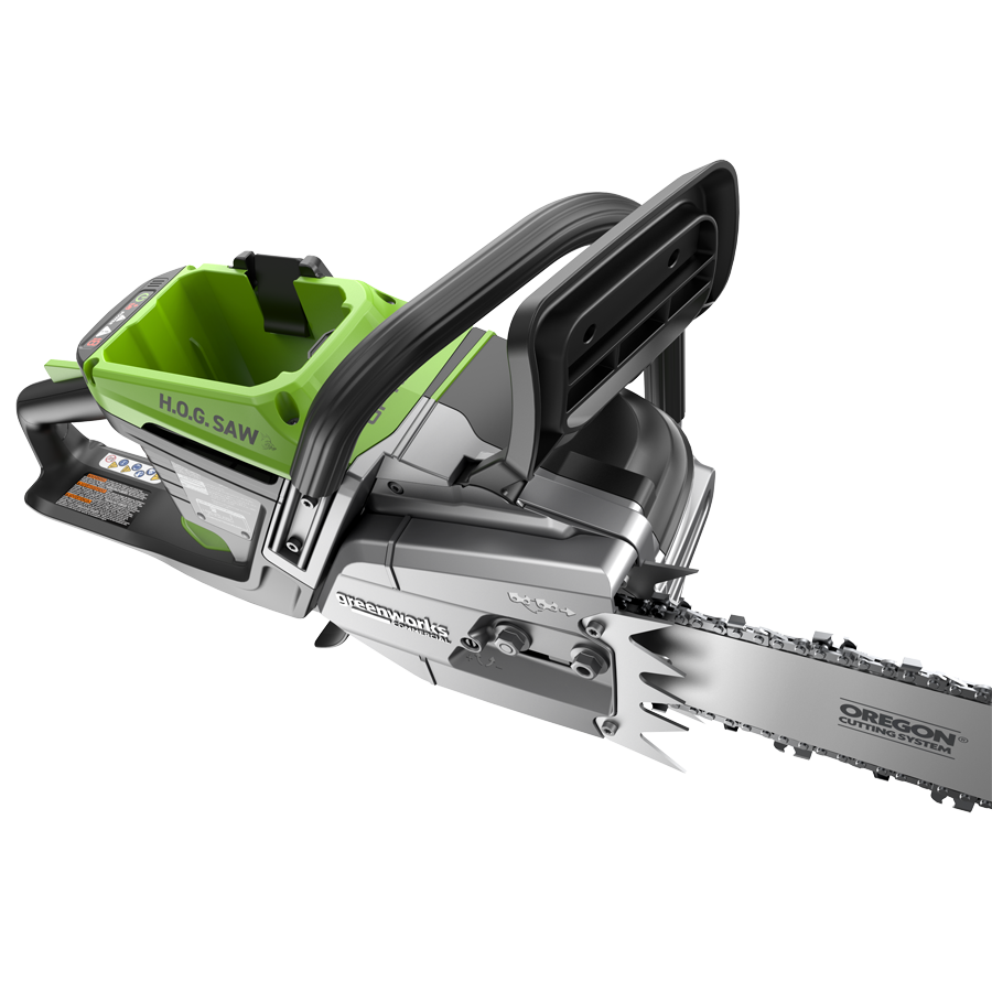 Пила цепная 51 см (5 кВт) аккумуляторная Greenworks 82V OCS800 2009707, бесщёточная, без АКБ и ЗУ