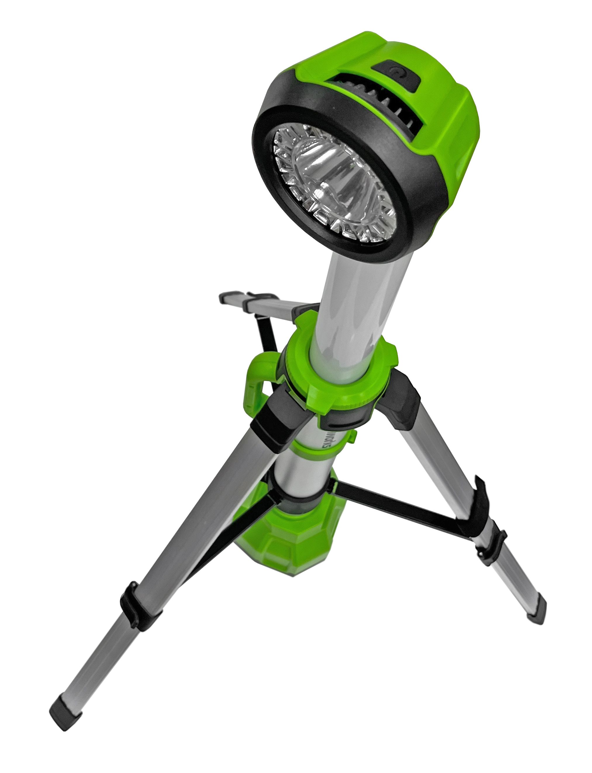 Мачта светодиодная осветительная 2-в-1 (2200 лм) аккумуляторная Greenworks 24V 3401107, без АКБ и ЗУ