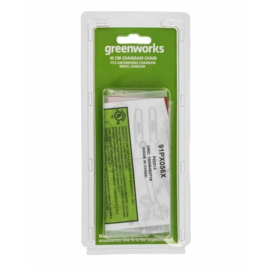 Цепь 40 см для аккумуляторной цепных пил Greenworks 220V и 60V 2948807