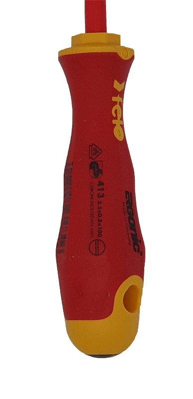 Отвёртка ERGONIC диэлектр., серия 417, +/- Z 1x80 FELO 417 102 90