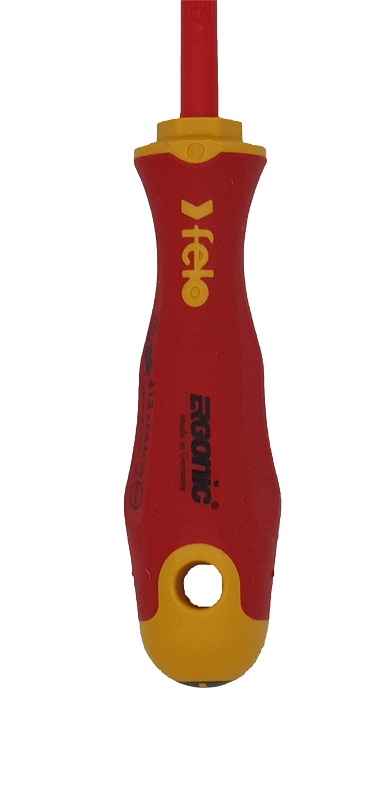 Отвёртка ERGONIC диэлектр., серия 417, +/- Z 1x80 FELO 417 102 90