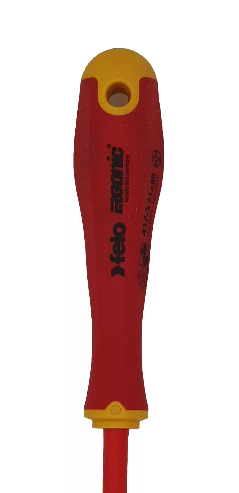 Отвёртка SLIM ERGONIC диэлектр., серия 417, +/- Z 1x80 FELO 417 192 90