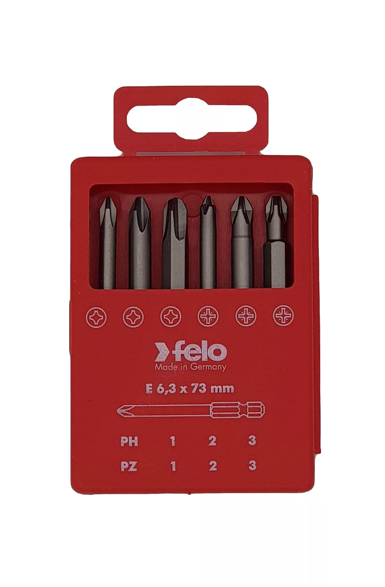 Набор бит Е6,3х73 6 шт., серия 032 FELO 032 917 16