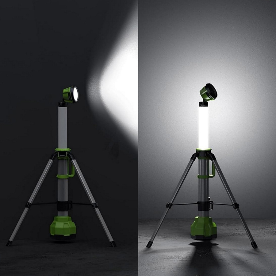 Мачта светодиодная осветительная 2-в-1 (2200 лм) аккумуляторная Greenworks 24V 3401107, без АКБ и ЗУ