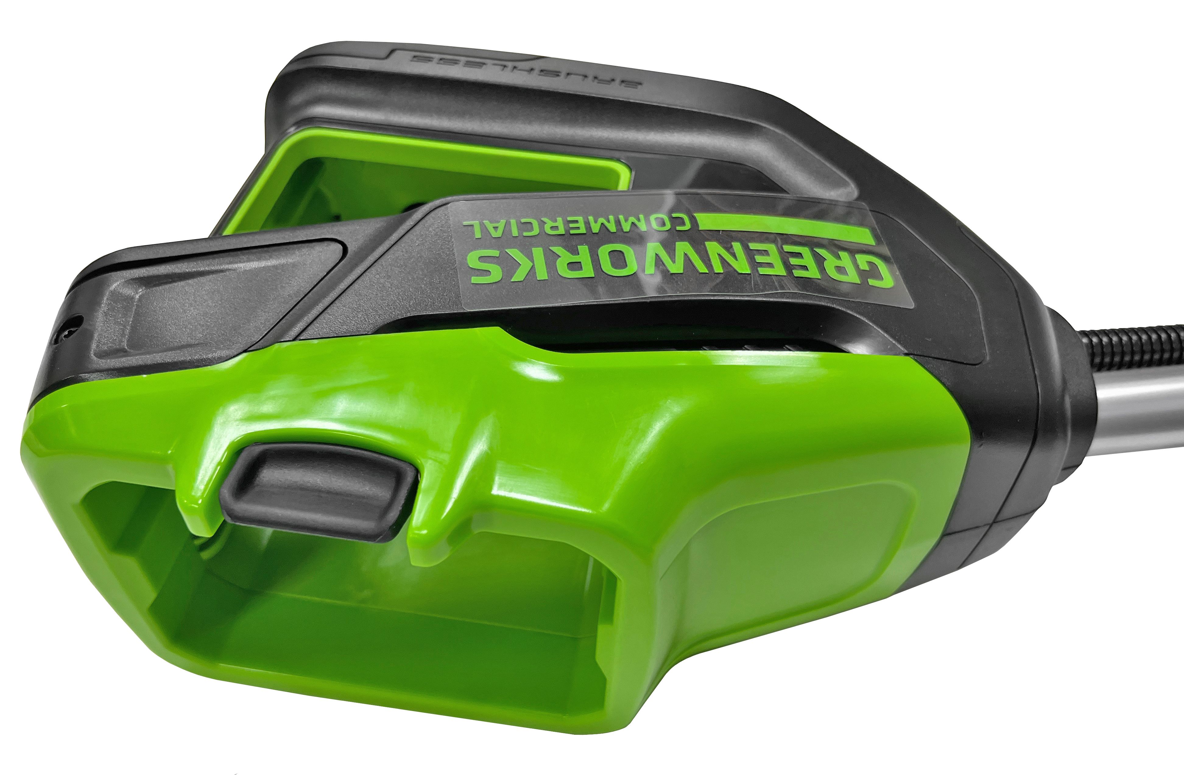 Триммер аккумуляторный с велосипедными ручками Greenworks 45 см 82V 2110707, бесщёточный, без АКБ и ЗУ