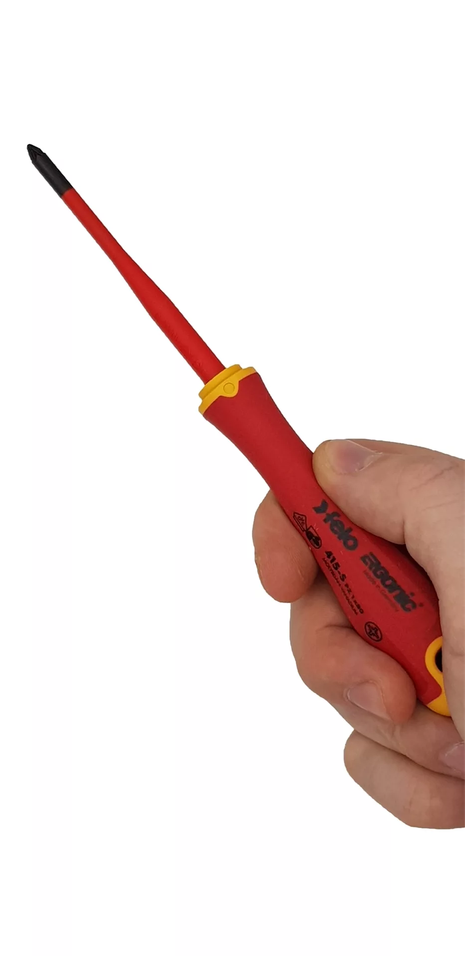 Отвёртка SLIM ERGONIC диэлектр., серия 415, PZ 1 FELO 415 192 90