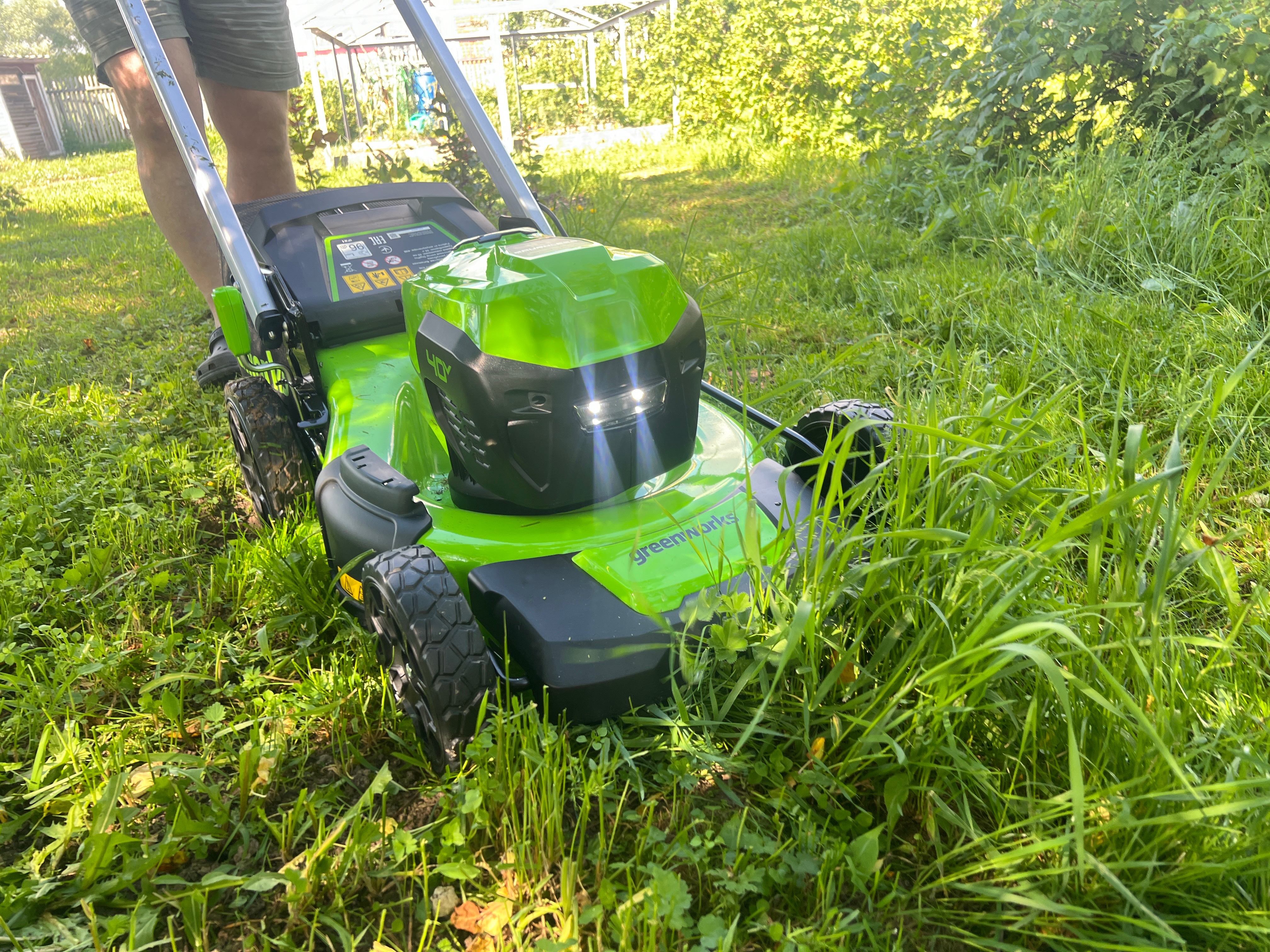 Газонокосилка аккумуляторная самоходная Greenworks 48 см 40V GD40LM48SP 2517407, бесщёточная, без АКБ и ЗУ
