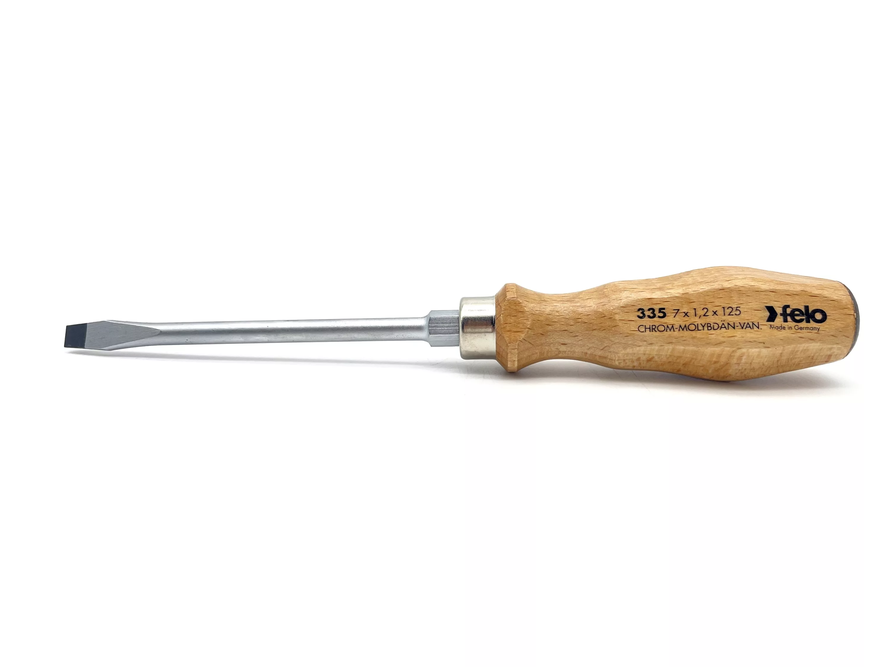 Felo Отвертка с деревянной рукояткой ударная SL 7,0Х1,2 33506590